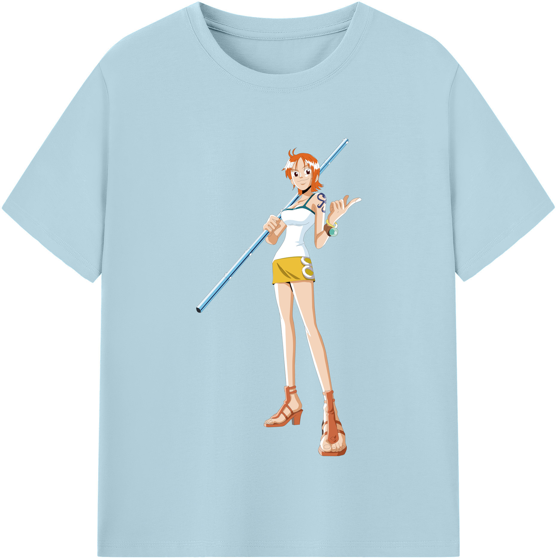ワンピース ナミ ONE PIECE Nami 綿100％半袖Tシャツ（フロントプリント）